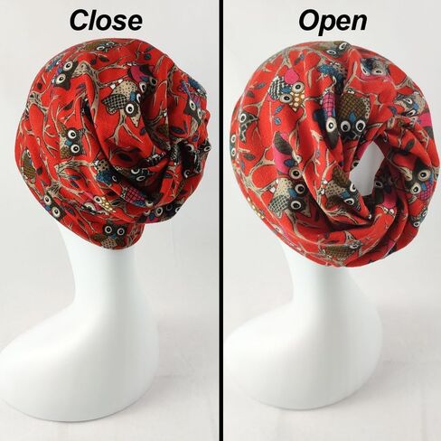 قبعة Kangqifen النسائية متعددة الوظائف بنمط البومة المترهلة من القطن برقبة مرنة in Kuwait