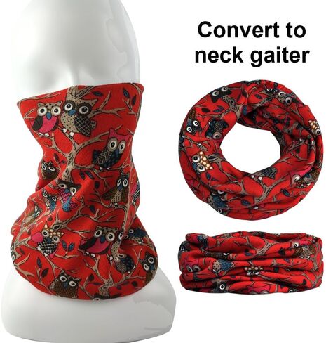 قبعة Kangqifen النسائية متعددة الوظائف بنمط البومة المترهلة من القطن برقبة مرنة in Kuwait