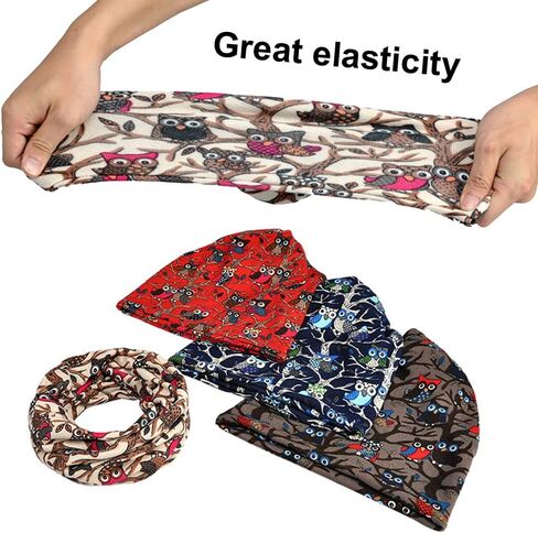 قبعة Kangqifen النسائية متعددة الوظائف بنمط البومة المترهلة من القطن برقبة مرنة in Kuwait