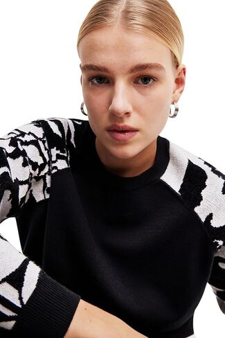 Desigual Women's Combination Floral Pullover in Saudi Arabia