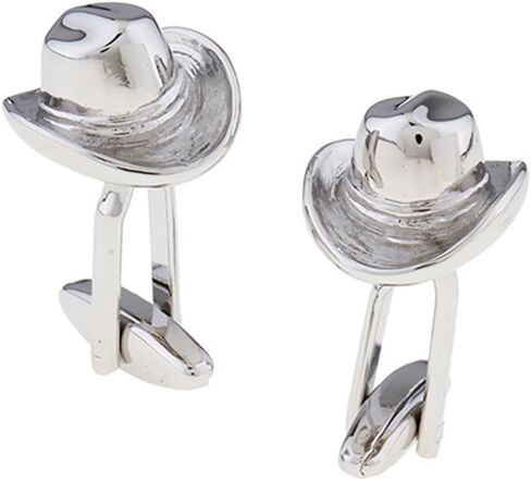 Cowboy Hat Stetson 10 Ten Gallon Pair Cufflinks in Saudi Arabia