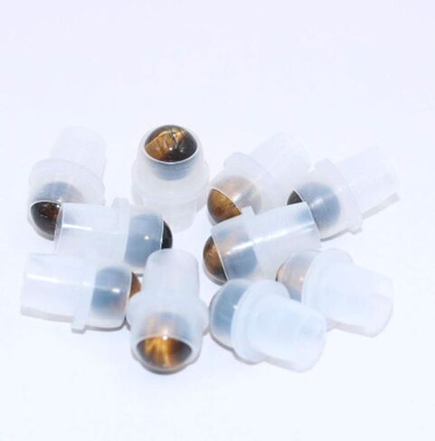10 Natural Gemstone Roller Balls For Essential Oils,Use of Standard 5ml 10ml Replacement Roller Bottles,Polished Healing Crystal Stones roller Not For Young Living, doTERRA roller bottle-10 Materials in Saudi Arabia