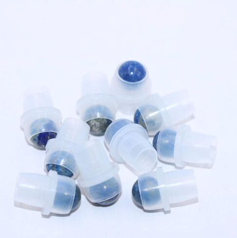 10 Natural Gemstone Roller Balls For Essential Oils,Use of Standard 5ml 10ml Replacement Roller Bottles,Polished Healing Crystal Stones roller Not For Young Living, doTERRA roller bottle-10 Materials in Saudi Arabia