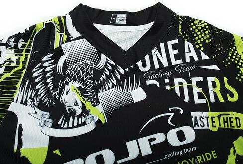 JPOJPO Men's Mountain Bike Jersey Long Sleeve Downhill&Motocross Shirts Breathable/Moisture-Wicking T-Shirt in Saudi Arabia