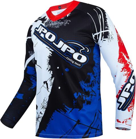 JPOJPO Men's Mountain Bike Jersey Long Sleeve Downhill&Motocross Shirts Breathable/Moisture-Wicking T-Shirt in Saudi Arabia