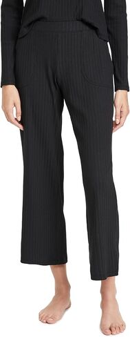 Yummie womens Cotton Stretch Rib Cropped Lounge Pant in Kuwait
