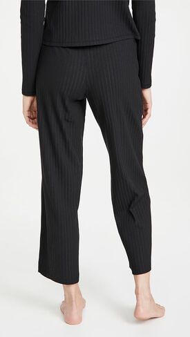 Yummie womens Cotton Stretch Rib Cropped Lounge Pant in Kuwait