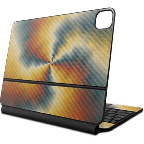 Carbon Fiber Skin Compatible with Apple Magic Keyboard for iPad Air 11-inch (M2) 2024 - Eye of The Storm - Premium 3M Vinyl Protective Decal Cover - Easy to Apply | Crafted in The USA by MightySkins