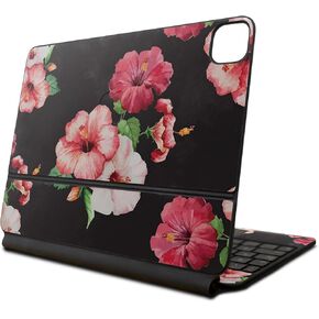 Skin Compatible with Apple Magic Keyboard for iPad Air 11-inch (M2) 2024 - Hibiscus - Premium 3M Vinyl Protective Wrap Decal Cover - Easy to Apply | Crafted in The USA by MightySkins