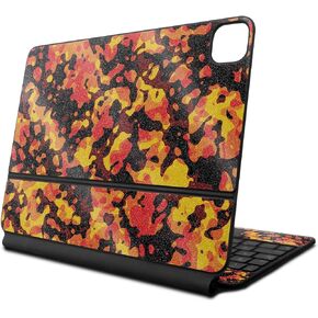 Glossy Glitter Skin Compatible With Apple Magic Keyboard for iPad Air 11-inch (M2) 2024 - Warm Modern Camo - Premium 3M Vinyl Protective Decal Cover - Easy To Apply | Crafted in the USA by MightySkins
