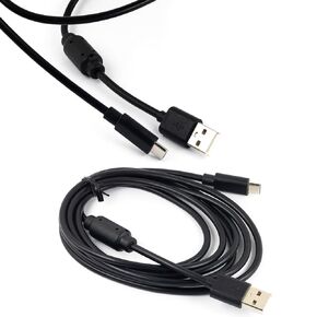 whiteeeen 2pcs USB Type C Power Cable for PS5 Xbox X/S Series Switch Controller 6FT