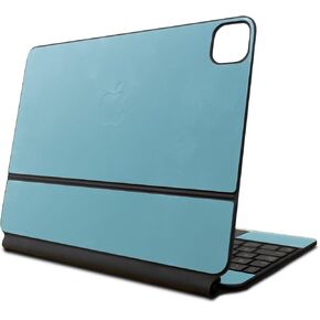 Skin Compatible with Apple Magic Keyboard for iPad Air 11-inch (M2) 2024 - Solid Baby Blue - Premium 3M Vinyl Protective Wrap Decal Cover - Easy to Apply | Crafted in The USA by MightySkins