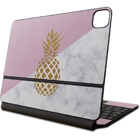 Skin Compatible with Apple Magic Keyboard for iPad Air 11-inch (M2) 2024 - White Freesia - Premium 3M Vinyl Protective Wrap Decal Cover - Easy to Apply | Crafted in The USA by MightySkins