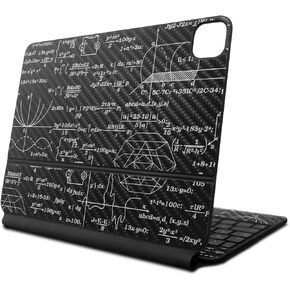 Carbon Fiber Skin Compatible with Apple Magic Keyboard for iPad Air 11-inch (M2) 2024 - Mathematical - Premium 3M Vinyl Protective Wrap Decal Cover - Easy to Apply | Crafted in The USA by MightySkins