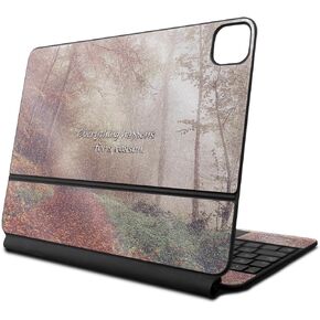 Glossy Glitter Skin Compatible with Apple Magic Keyboard for iPad Air 11-inch (M2) 2024 - Happens for A Reason - 3M Vinyl Protective Decal Cover - Easy to Apply | Crafted in The USA by MightySkins