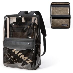 See Through Backpack Heavy Duty for Adults with Clear Laptop Bag Travel Back Pack for Men Women Black Transparent Backpack Large