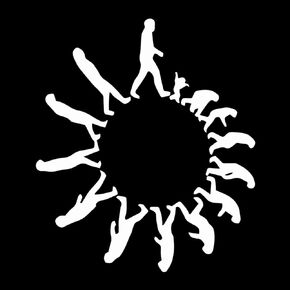 Evolution Ring Weatherproof Vinyl Decal - [White][5"]
