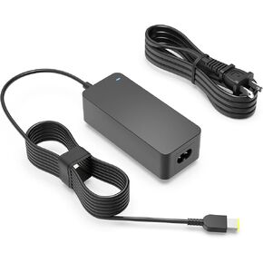 65W 45W Square Tip Charger Fit for Lenovo Yoga 730-15IWL 730-15IKB Laptop Power Supply Adapter Cord