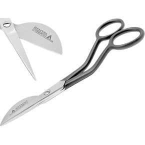 Applique Pelican Duckbill Blade 6 Inch - Double Bent Curved Offset Handle Scissors Sleeve for Embroidery, Fabric, Arts & Craft by Artman Instruments
