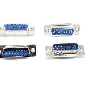 Pc Accessories - Connectors Pro DB15 Male 50 Pcs DA 15P D-Sub 15 Pins Solder Type Connector, 50-PACK