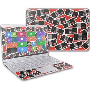 MightySkins Skin Compatible with Samsung Notebook 9 13" (2017) wrap Cover Sticker Skins Retro Controllers 3