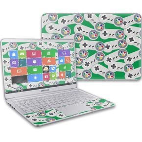MightySkins Skin Compatible with Samsung Notebook 9 13" (2017) wrap Cover Sticker Skins Retro Controllers 1