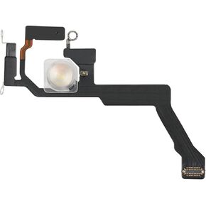 Flash Light for iPhone 14 Pro Max Flex Cable Replacement Repair Flashlight Part Fix Silent Switch with Pre-Installed Metal Bracket Holder for A2651, A2893, A2894, A2895, A2896