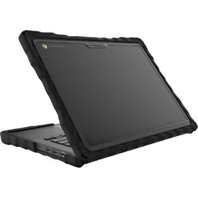 حافظة Gumdrop DropTech تناسب جهاز HP Fortis x360 11 بوصة G3 J Chromebook (2in1) للأطفال من مرحلة الروضة وحتى الصف الثاني عشر والمعلمين والفصول الدراسية - مصدات متينة مقاومة للصدمات تم اختبارها لحماية موثوقة للجهاز - أسود