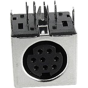 uxcell 5 Pcs Replaceable S-Video 8 Pin PCB Mounted Mini Din Sockets