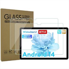 2-Pack Tempered Glass Screen Protector for Headwolf WPad5 10 Inch Tablet, Ultra Clear Transparency Anti-Scratch 9H Hardness