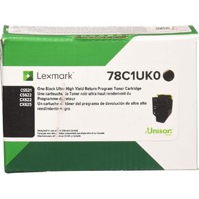 Lexmark 78C1UK0 Black Ultra High Yield Return Program Toner Cartridge