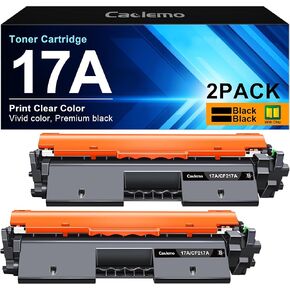 17A HP Toner Cartridge | Compatible CF217A Toner Cartridge Replacement for HP 17A Toner Cartridge Works with HP Laserjet Pro M102w M130fw M130fn M130nw M102a M117A Pro MFP M130 M102 (2 Black)