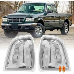 USR DEPO 01-11 Ranger Dark Cherry Red Clear Rear Tail Lights (Left + Right) Compatible with 2001-2011 Ford Ranger (Dark Cherry Red Lens, Plug and Play, 2 PC Set)