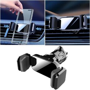 AUCELI Car Phone Holder for Air Vent, 360° Rotation Adjustable Cell Phone Mount, Hands Free Mobile Clip Cradle, Automobile Air Vent Phone Holder Compatible with Most Smartphones, iPhone, Android