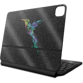 Glossy Glitter Skin Compatible with Apple Magic Keyboard for iPad Air 11-inch (M2) 2024 - Strange Smoke - Premium 3M Vinyl Protective Decal Cover - Easy to Apply | Crafted in The USA by MightySkins