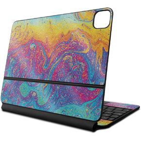 Glossy Glitter Skin Compatible with Apple Magic Keyboard for iPad Air 11-inch (M2) 2024 - Paint Currents - Premium 3M Vinyl Protective Decal Cover - Easy to Apply | Crafted in The USA by MightySkins