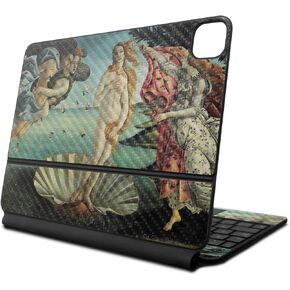 Carbon Fiber Skin Compatible with Apple Magic Keyboard for iPad Air 11-inch (M2) 2024 - Birth of Venus - Premium 3M Vinyl Protective Decal Cover - Easy to Apply | Crafted in The USA by MightySkins