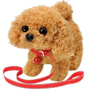 Plush Golden Retriever Toy Puppy Electronic Interactive Dog - Walking, Barking, Tail Wagging, Stretching Companion Animal for Kids Toddlers