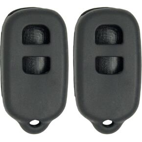 Keyless2Go Replacement for New Silicone Cover Protective Cases for Remote Key Fobs with FCC GQ43VT14T HYQ12BAN HYQ12BBX - Black (2 Pack)