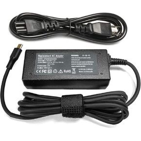 Vinpera 45W Type-C USB-C Charger Adapter for HP Chromebook 14-ca051wm 14-ca052wm 11-AE000 14-CA000 14-ca061dx 14-ca020nr 14-ca060nr 14-ca043cl X360 11 EE Adapter Power Supply Cord