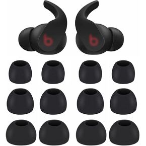 BLUEWALL Ear Tips Compatible with Beats Fit Pro Earbuds, S/M/L Sizes Soft Silicon Earbud Tips Replacement Eartips Compatible with Beats Fit Pro 6 Pairs Black