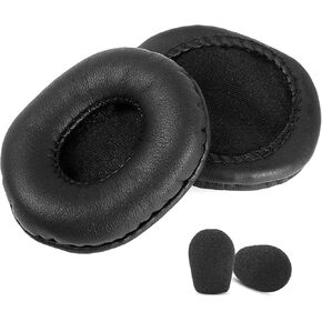 Professional Ear Pads Cushion Replacement Earpads Compatible with Sennheiser PC2 Chat/PC3 Chat/PC5 Chat /PC7 USB/PC8 USB/PC131 Mono USB Headsets,Ear pad with Soft Protein Leather