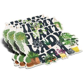 (3Pcs) in My Plant Lady Era Sticker Plant Lover Botanical Gardens Decal Waterproof Vinyl Stickers Adult for Laptop Kindle Car Tumbler Water Bottle Mug Phone Notebook Gift for Gardener - Size 3"x2.5"