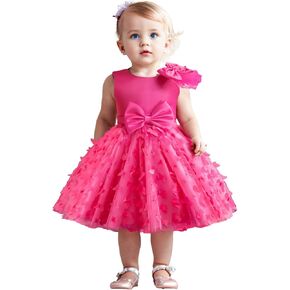 TTYAOVO Toddler Girl Flower Dress Baby Princess Birthday Party Gown