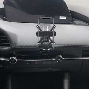 car Phone Holder Compatible with 2014-2024 Mazda 3 Phone Mount Interior Accessories Phone Stand Vent for 7-inch Navigation Screen (for 2017-2019 Mazda 3 7-inch)