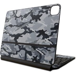 Skin Compatible with Apple Magic Keyboard for iPad Air 11-inch (M2) 2024 - Gray Camouflage - Premium 3M Vinyl Protective Wrap Decal Cover - Easy to Apply | Crafted in The USA by MightySkins
