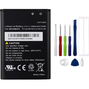 New Rechargeable Battery BAT-01500-01S Compatible with Sonim XP3 XP3800 Replacement with Tools