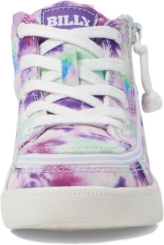 BILLY Footwear Kids CS Sneaker High (Little Kid/Big Kid) - Canvas Upper - Lightweight Canvas Lining Blue Watercolor 4 Big Kid W in Saudi Arabia