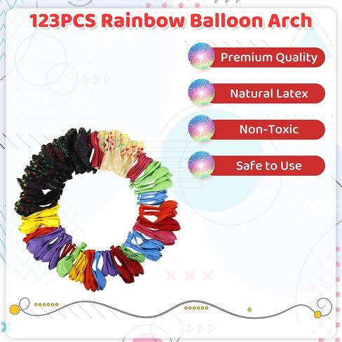 Amandir 90s 80s Theme Party Decorations, 90Pcs Balloon Arch Kit 6PCS Inflatable Retro Disco Ball Microphone Rainbow Roller Skate Boom Box Guitar Balloon for Back to 90s 80s Hip Hop Birthday Supplies in Saudi Arabia