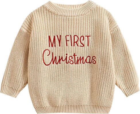 MAYUMMPY Newborn Baby Boy Girl Christmas Sweater Long Sleeve Pullover Warm Knitted Sweatshirt Fall Winter Clothes in Saudi Arabia